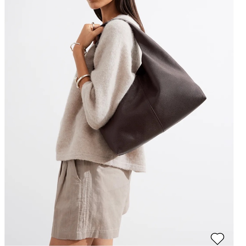 & OTHER STORIES LEATHER BROWN MAHOGANY BAG NWT